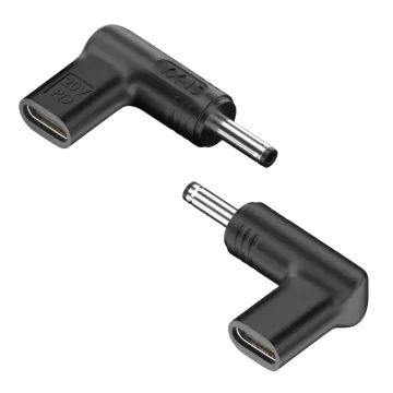POWERTECH αντάπτορας τροφοδοσίας laptop YX-09, USB-C σε HP 4.5x3mm, μαύρος