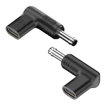 POWERTECH αντάπτορας τροφοδοσίας laptop YX-17, USB-C σε HP 4.8x1.7mm, μαύρος