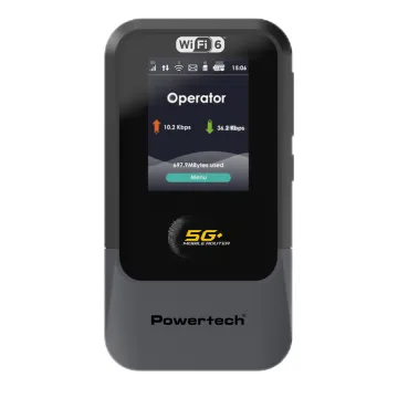 POWERTECH 5G mobile router PT-1512, WiFi 6, AX900 dual band, 4000mAh