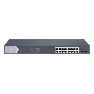 HIKVISION Managed switch DS-3E1518P-SI, 16x PoE & 2x SFP ports, 1000Mbps