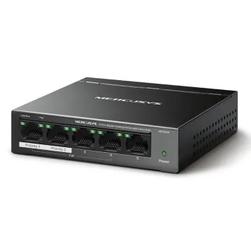 MERCUSYS Desktop Switch MS105GP, 5x 10/100/1000 Mbps, PoE+, V.3.0