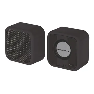 POWERTECH μίνι φορητό ηχείο TWS PT-1626, μαγνητικό, 5W, Bluetooth, 400mAh, μαύρο