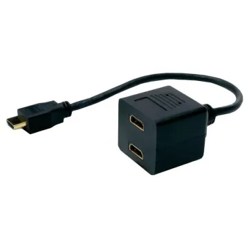 POWERTECH HDMI splitter CAB-H053, 2 σε 1, μαύρο