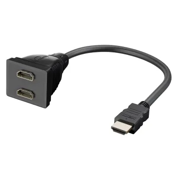 GOOBAY HDMI splitter 68784, 1x input/2x output, 1080p, μαύρο