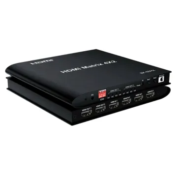 HDMI matrix switch CAB-H155 με τηλεχειριστήριο, 4 σε 2, 8K/60Hz, μαύρο