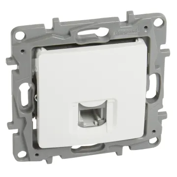 LEGRAND πρίζα RJ11 764569, λευκή