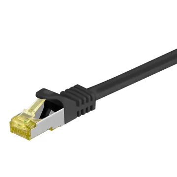 GOOBAY καλώδιο δικτύου 91581, CAT 7 S/FTP, copper, 500MHz, 0.50m, μαύρο