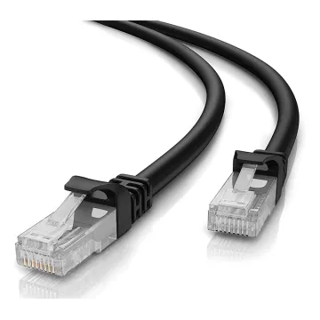POWERTECH καλώδιο δικτύου CAB-N197, Cat 5e U/UTP, CCA 26AWG, 1m, μαύρο