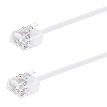 POWERTECH καλώδιο δικτύου CAB-N470, Cat 6A U/UTP, ultra slim, copper, 500MHz, 1m, λευκό