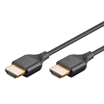 GOOBAY καλώδιο HDMI 75299 με Ethernet, slim, 8K/60Hz, 48 Gbps, 2m, μαύρο