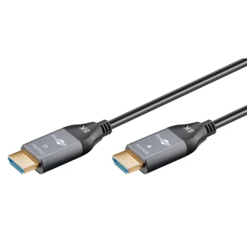 GOOBAY καλώδιο HDMI 2.1 76274 με Ethernet, AOC, 8K/60Hz, 48 Gbps, 10m, μαύρο