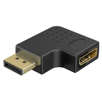 GOOBAY αντάπτορας DisplayPort 77131, 8K/144Hz, γωνιακός, μαύρος