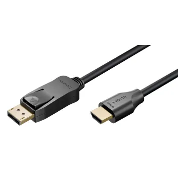 GOOBAY καλώδιο DisplayPort σε HDMI 80525, 8K/60Hz, 48 Gbps, 2m, μαύρο