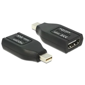 DELOCK αντάπτορας mini DisplayPort σε HDMI 65552, 1080p, μαύρος