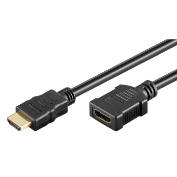 GOOBAY καλώδιο προέκτασης HDMI 61313 Ethernet, 4K/60Hz 18Gbps, 5m, μαύρο