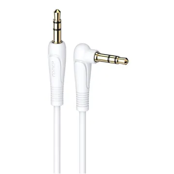 KAKUSIGA καλώδιο ήχου 3.5mm KSC-521, AUX, 90°, HiFi 1m, λευκό