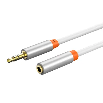 CABLETIME καλώδιο προέκτασης ήχου 3.5mm CT-AV311-P12G, gold plated, 1m, λευκό