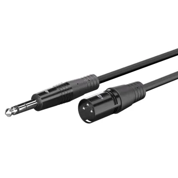 GOOBAY καλώδιο ήχου 6.35mm σε XLR 80361, 1.5m, μαύρο