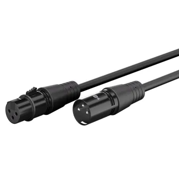 GOOBAY καλώδιο προέκτασης ήχου XLR 80359, 15m, μαύρο
