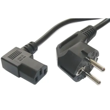 POWERTECH καλώδιο τροφοδοσίας Η/Υ & οθόνης CAB-P003, 3x0.75mm², 1.5m, μαύρο