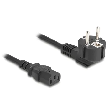DELOCK καλώδιο τροφοδοσίας 81326, 3x 0.75mm², 2m, μαύρο