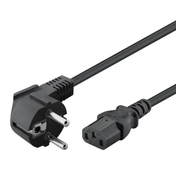 POWERTECH καλώδιο τροφοδοσίας CAB-P044, 3x 1.00mm², copper, 1.5m, μαύρο