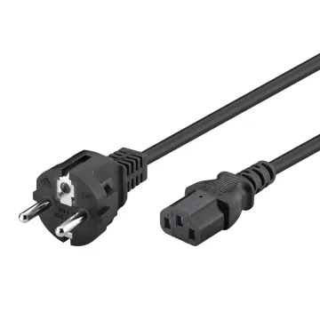 POWERTECH καλώδιο τροφοδοσίας CAB-P048, 3x 0.75mm², copper, 1m, μαύρο