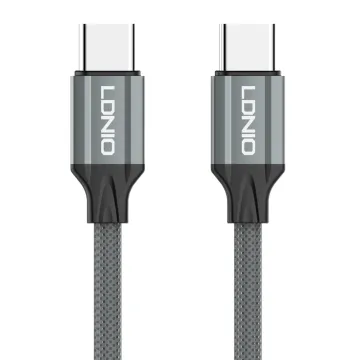 LDNIO καλώδιο USB-C σε USB-C LC442C, 65W PD, 2m, γκρι