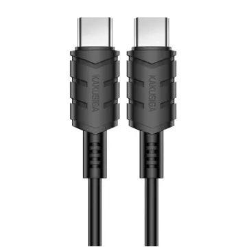 KAKUSIGA καλώδιο USB-C σε USB-C KSC-710, 60W, 480Mbps, 1.2m, μαύρο