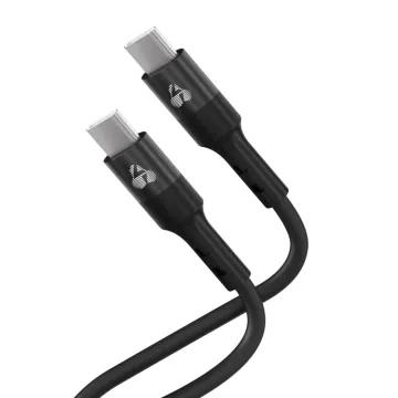 POWERTECH καλώδιο USB-C PTR-0163, σιλικόνης, 60W, 480Mbps, 1m, μαύρο