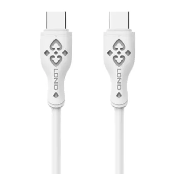 LDNIO καλώδιο USB-C σε USB-C LC812C, 65W PD, 2m, λευκό