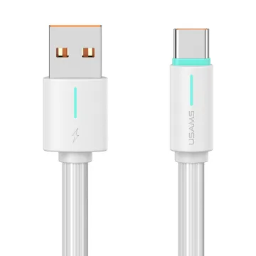 USAMS καλώδιο USB-C σε USB US-SJ732, 3A, 480Mbps, 1m, λευκό
