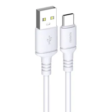 KAKUSIGA καλώδιο Lightning σε USB-C KSC-998, σιλικόνης, 30W, 480Mbps, 1m, λευκό