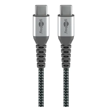 GOOBAY καλώδιο USB-C 79559, 60W, 480Mbps, 0.15m, μαύρο