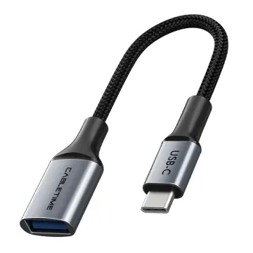 CABLETIME αντάπτορας USB-C σε USB CT-CMAF3.0, 5Gbps, γκρι