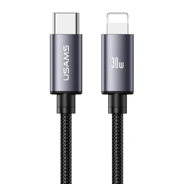 USAMS καλώδιο USB-C SJ769, 60W, 480Mbps, 1m, μαύρο