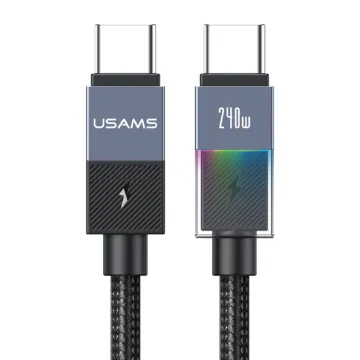 USAMS καλώδιο USB-C SJ773, 60W, 480Mbps, 1.2m, πορτοκαλί