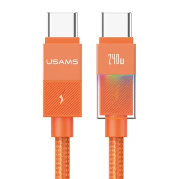 USAMS καλώδιο USB-C SJ775, 240W, 480Mbps, 1.2m, μαύρο