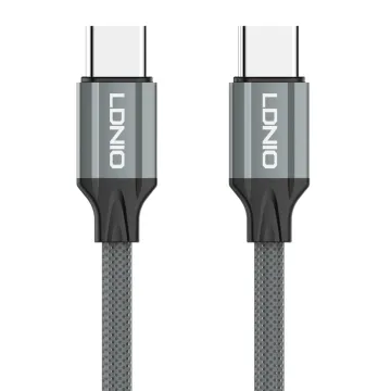 LDNIO καλώδιο USB-C iP-441c, 65W, 480Mbps, 1m, γκρι