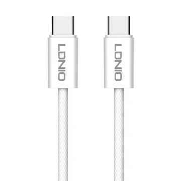 LDNIO καλώδιο USB-C iP-902c, 65W, 480Mbps, 2m, λευκό