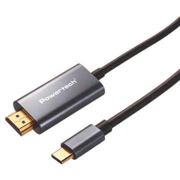 POWERTECH καλώδιο USB-C σε HDMI PTR-0210, 4K/30Hz, 10 Gbps, 2m, μαύρο
