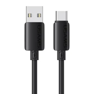 USAMS καλώδιο USB-C σε USB SJ786, σιλικόνης, 3A, 480Mbps, 1m, μαύρο