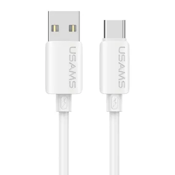 USAMS καλώδιο USB-C σε USB SJ786, σιλικόνης, 3A, 480Mbps, 1m, λευκό