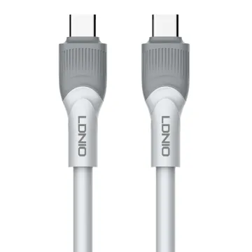 LDNIO καλώδιο USB-C σε USB-C LC441C, 65W PD, 1m, γκρι