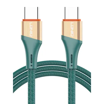 LDNIO καλώδιο USB-C σε USB-C LC611C, 65W PD, 1m, λευκό