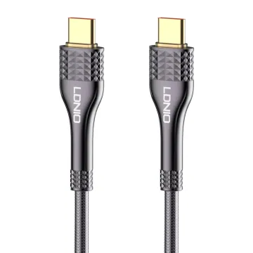 LDNIO καλώδιο USB-C σε USB-C LC631C, 65W PD, 1m, γκρι