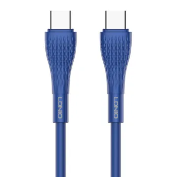 LDNIO καλώδιο USB-C σε USB-C LC651C, 65W, 1m, χρυσό