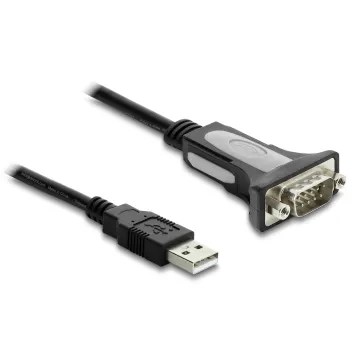 DELOCK καλώδιο USB σε RS-232 66922, 921.6Kbps, 3m, μαύρο