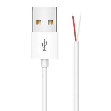 POWERTECH καλώδιο USB CAB-U156 με ελεύθερα άκρα, 1m, λευκό