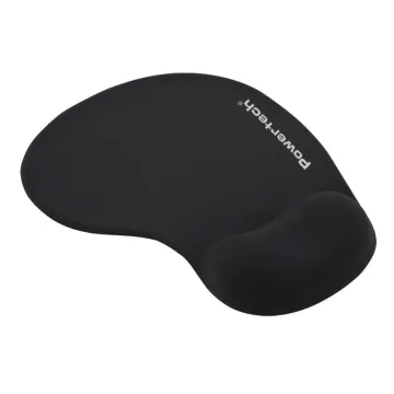POWERTECH mouse pad PT-1611 με στήριγμα καρπού, 23x19x1.8cm, μαύρο